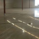 Commercial building's smooth concrete floor