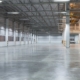 industrial flooring system with smooth concrete floors